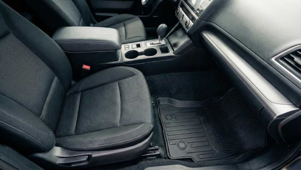 SUV interior after cleanup